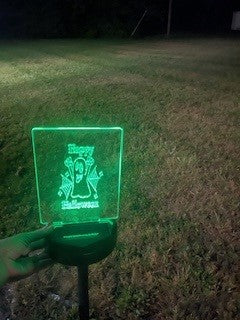 LED Solar Yard Signs