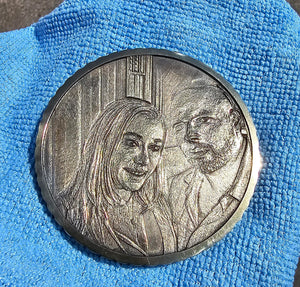 50mm Brass engraved Coins