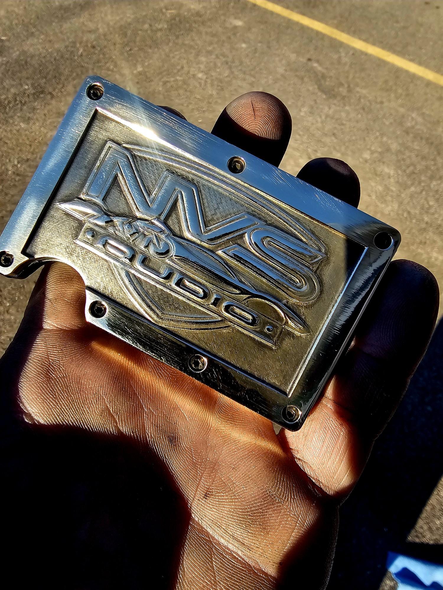 3D engraved Brass Wallets