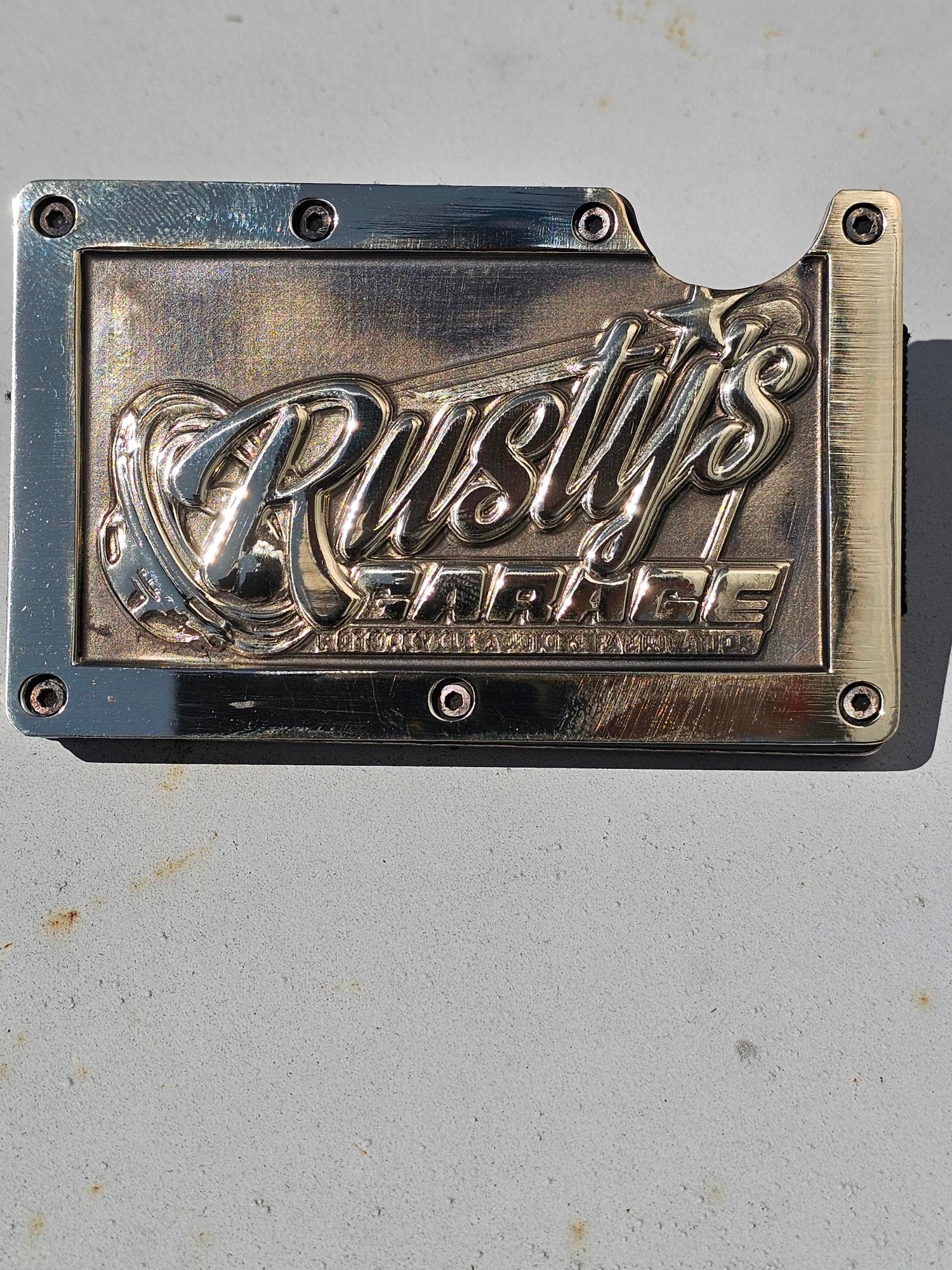 3D engraved Brass Wallets