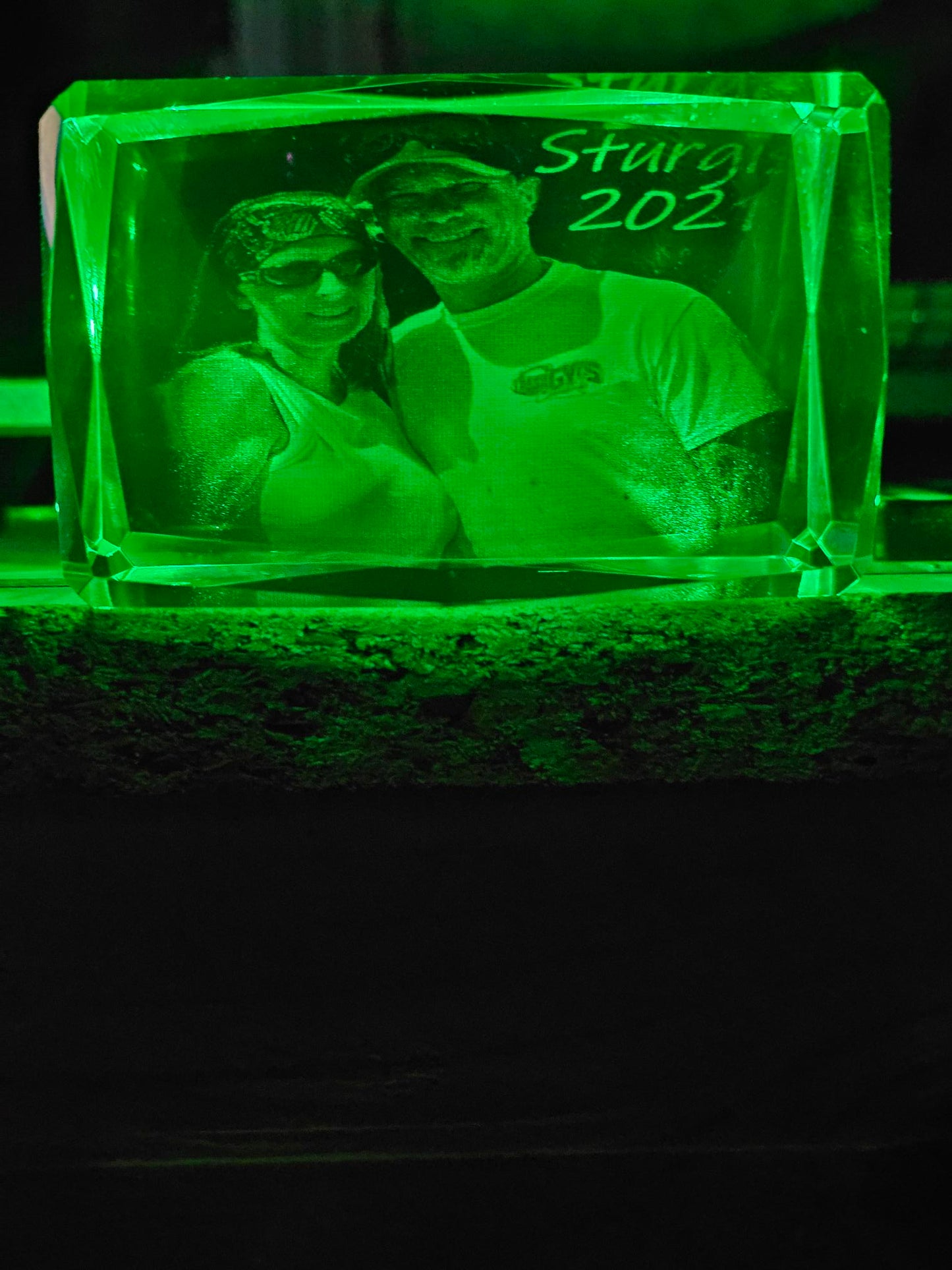 3D Engraved K9 crystals