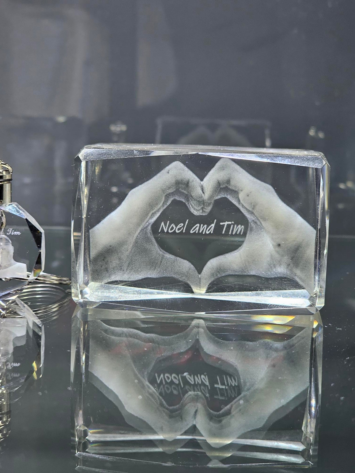 3D Engraved K9 crystals