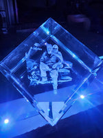 Load image into Gallery viewer, 3D Engraved K9 crystals
