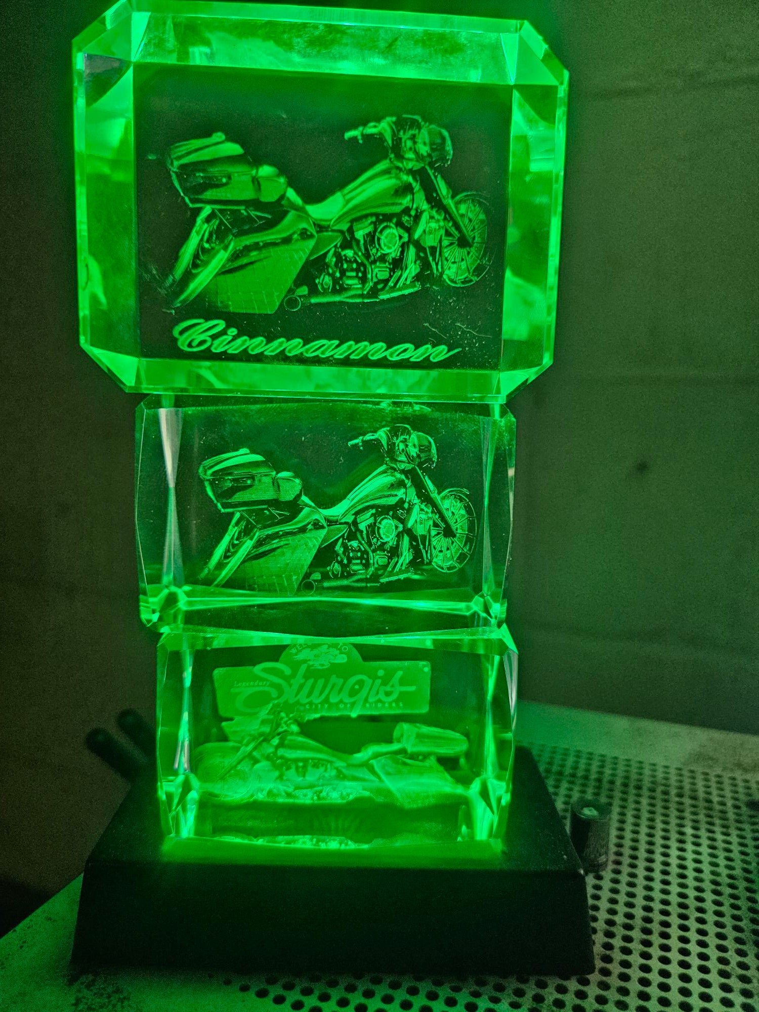 3D Engraved K9 crystals