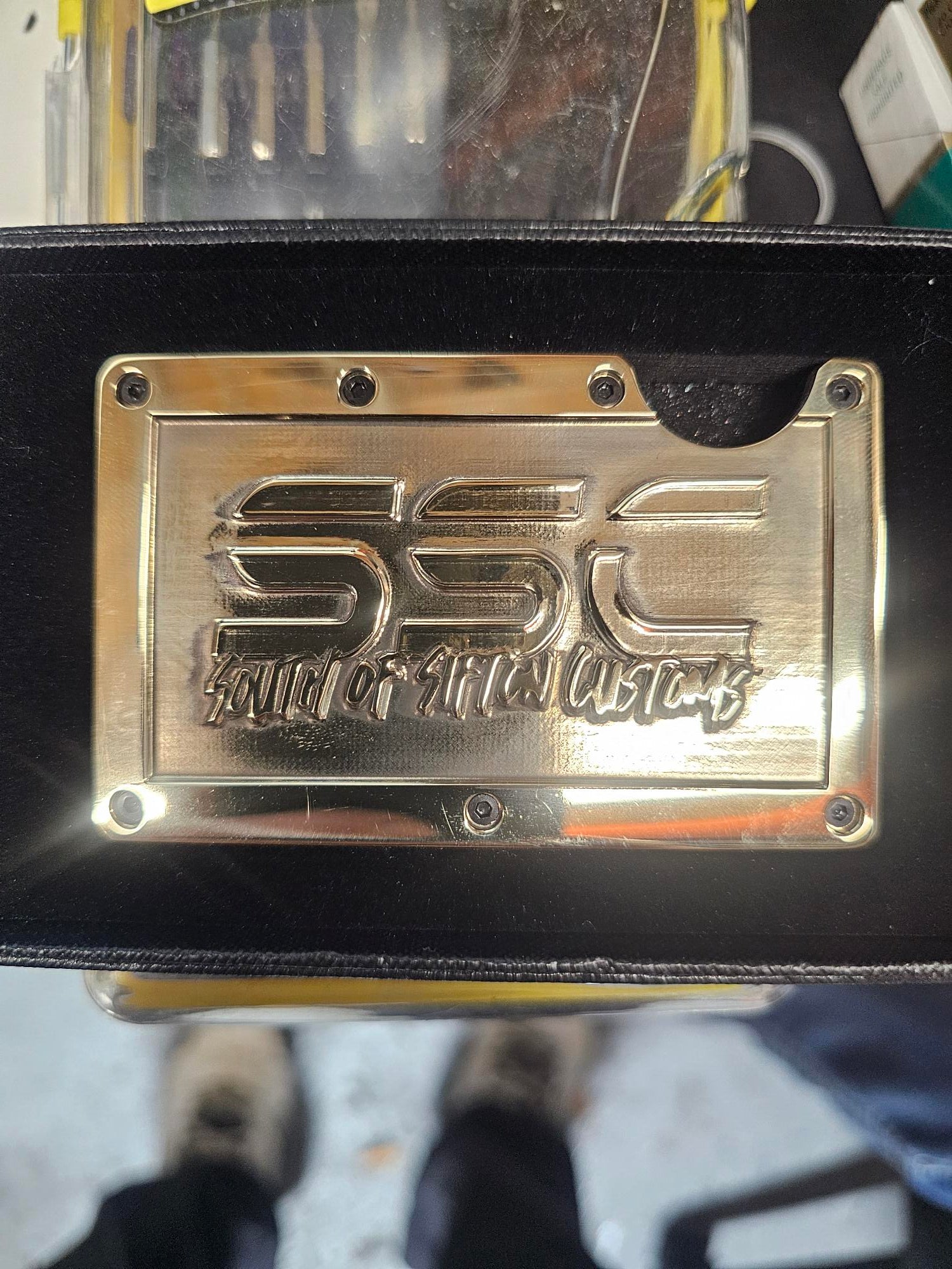 3D engraved Brass Wallets