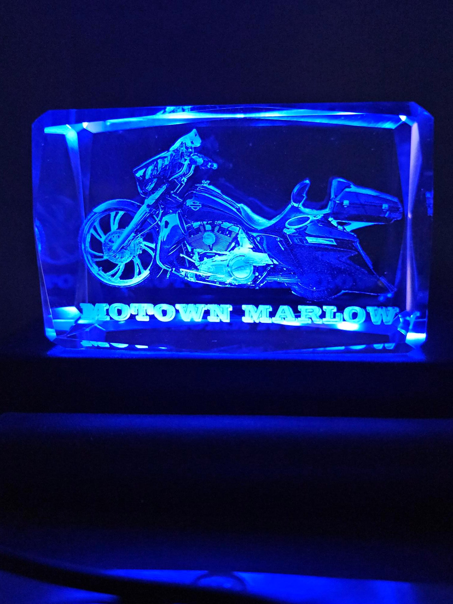 3D Engraved K9 crystals