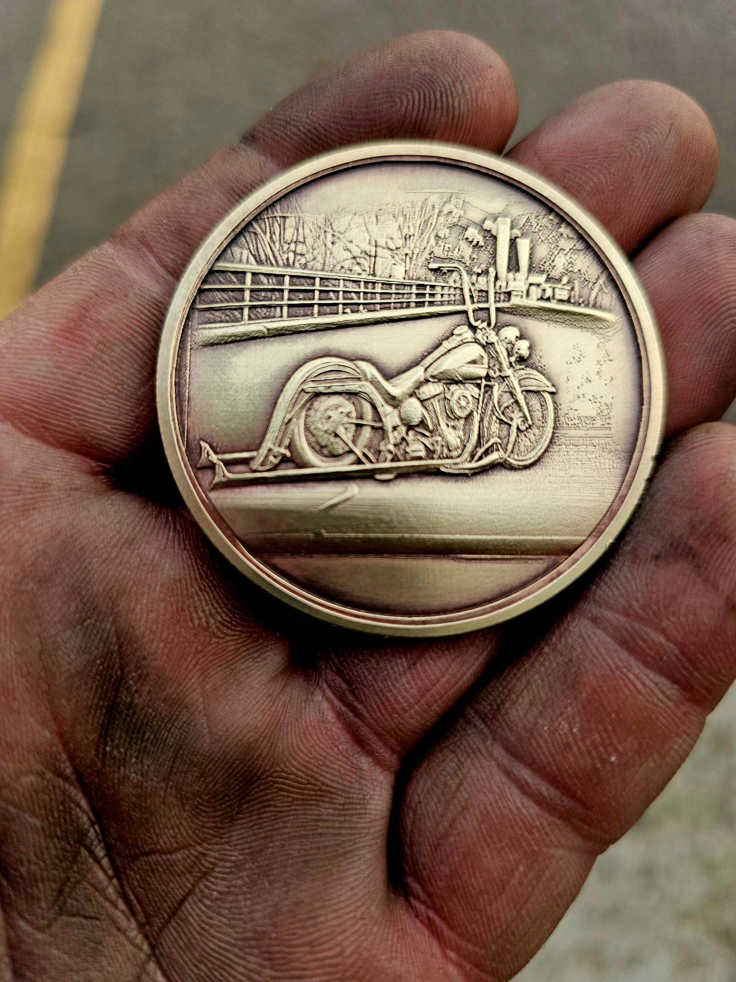 50mm Brass engraved Coins