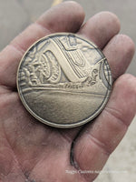 Load image into Gallery viewer, 50mm Brass engraved Coins
