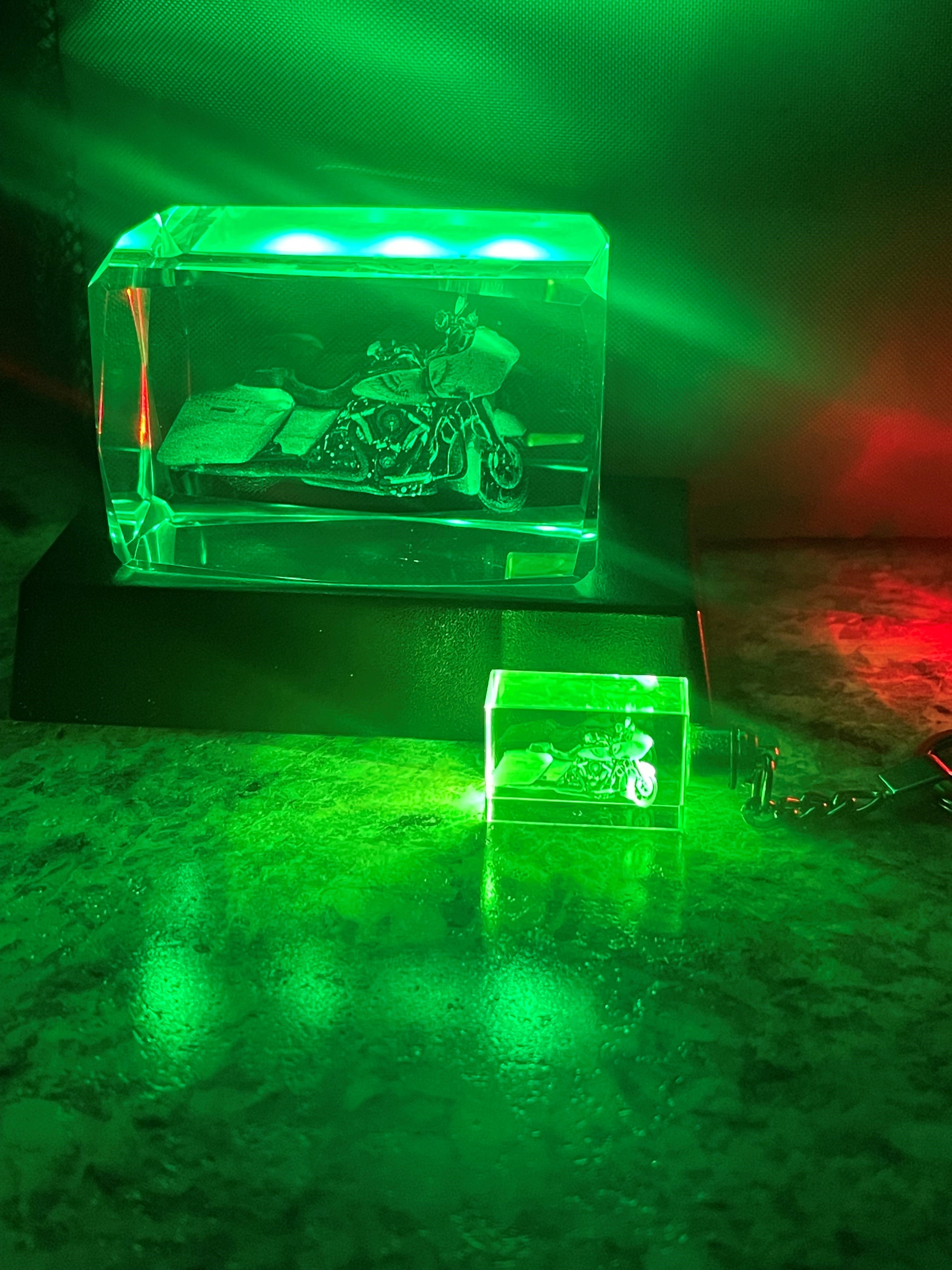 3D Engraved K9 crystals