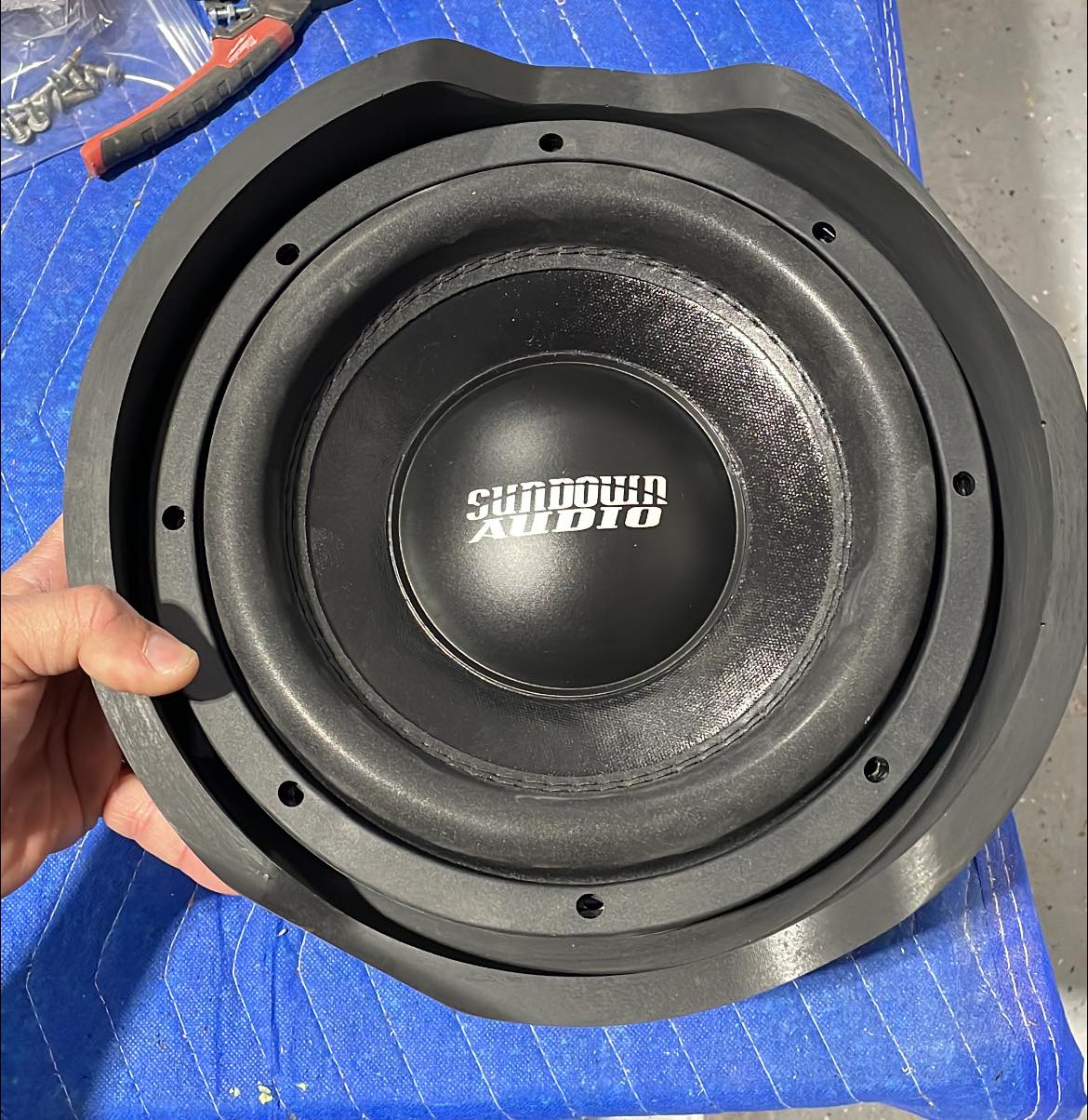 Monster- Mega 10" Harley Subwoofer or Midbass Adapter Rings (Pair) All years 98-current