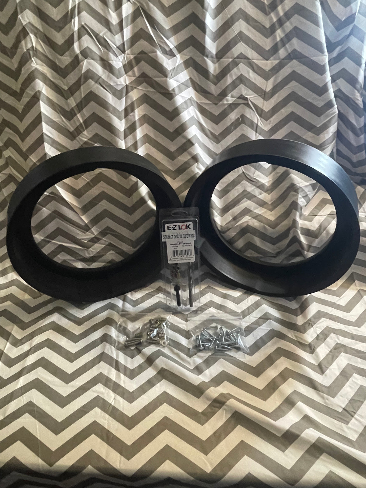 10" Harley Subwoofer Midbass Adapter Rings (Pair) All years 98-current